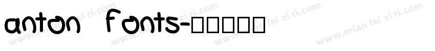 anton fonts字体转换